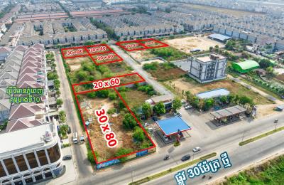 ដីលក់កែងផ្លូវ 30ម៉ែត្រ